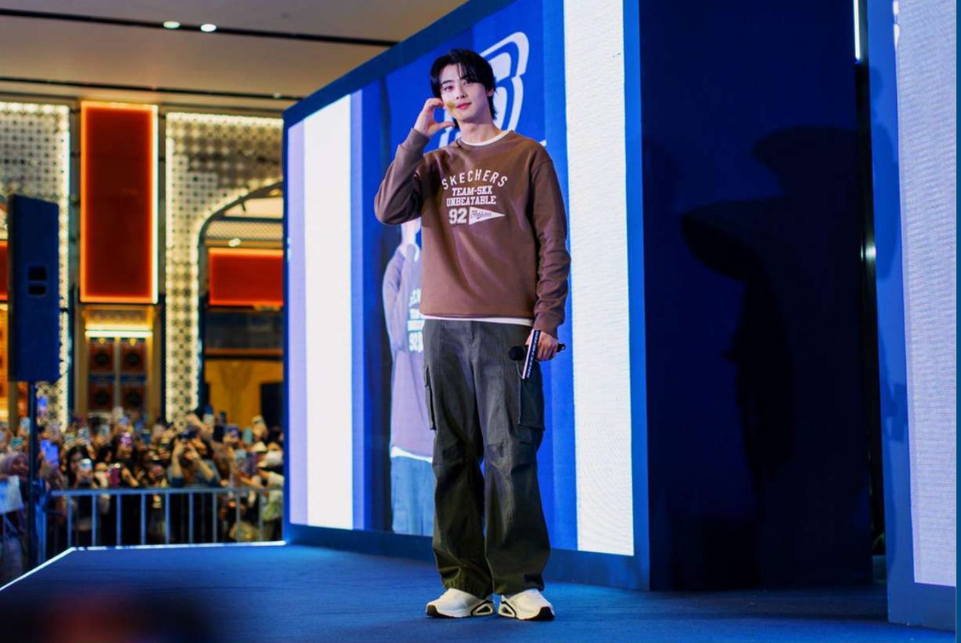 Skechers TRX Exchange store opening with Cha Eun-woo